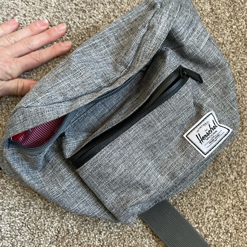Herschel Gray Fanny Pack Crossbody bag
